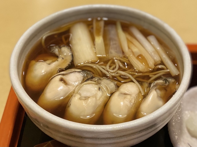 牡蠣そば